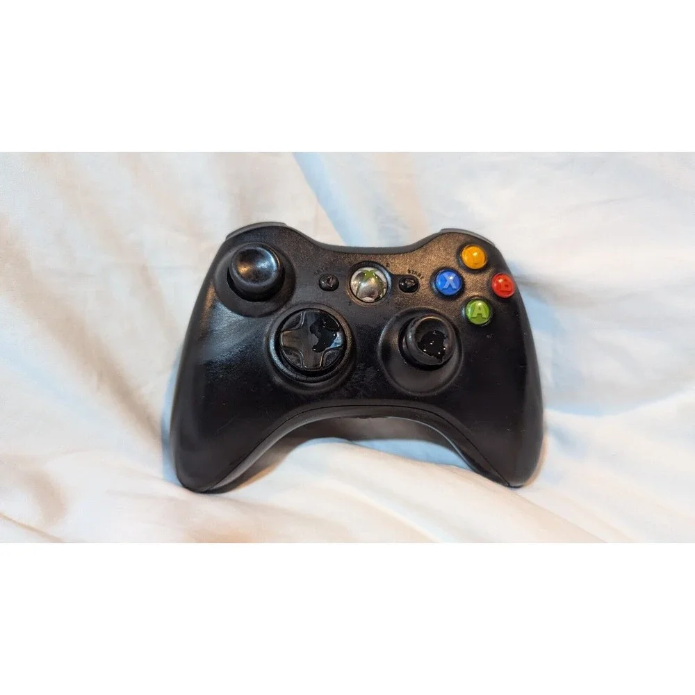 Microsoft Xbox 360 Wireless Gaming Controller - Black UNTESTED